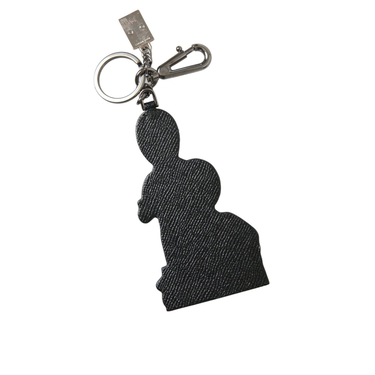 Dolce & Gabbana Leather Dominico Stefano #DGFAMILY Logo Badge Keychain