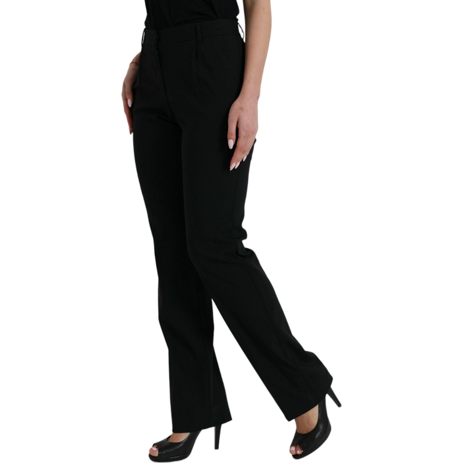 بنطلون صوف أنيق بقصّة مدببة من دولتشي آند غابانا