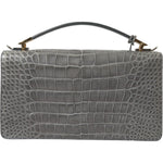 Balenciaga Gray Exotic Leather Medium Shoulder Hand Purse Bag BAG1170