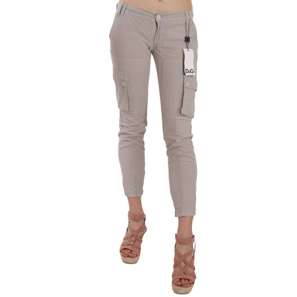 Dolce & Gabbana Casual Fitted Khaki Trousers Pants