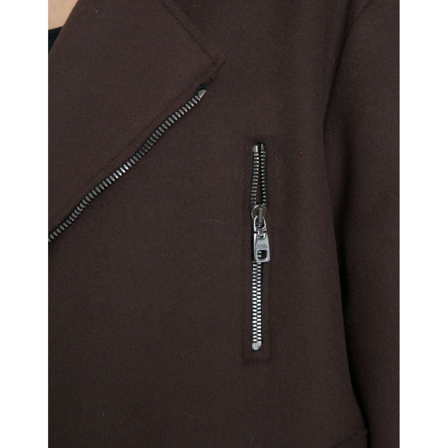 معطف بني قصير من الصوف من دولتشي آند غابانا