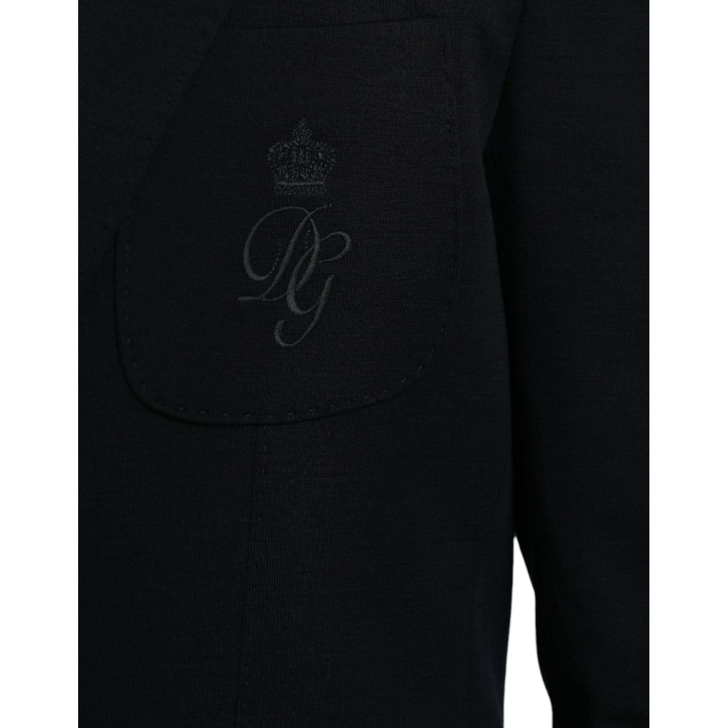 بليزر من الصوف الأسود بصف أزرار واحد من دولتشي آند غابانا