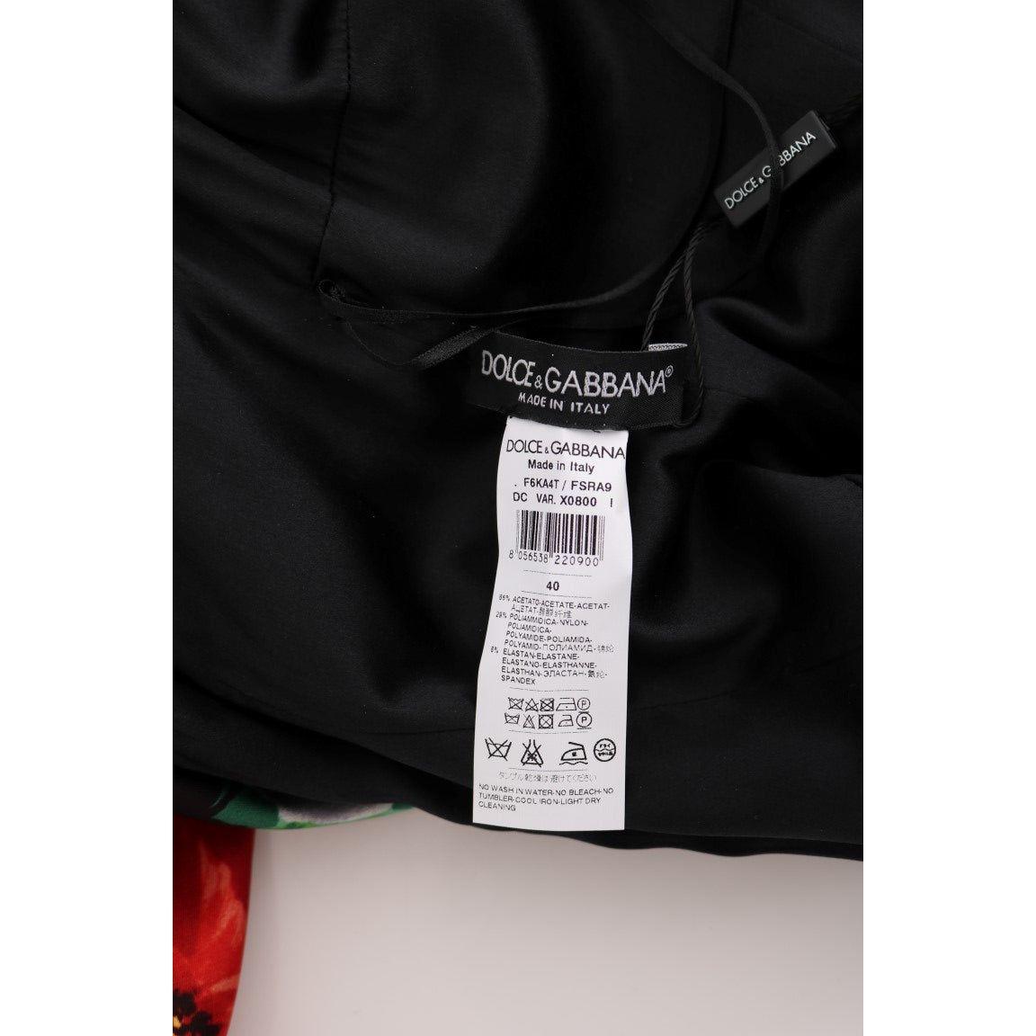 فستان دولتشي آند غابانا الأنيق المزين بالزهور