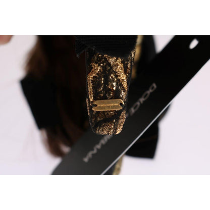 Dolce & Gabbana Clear Crystal Brown Hair Headband