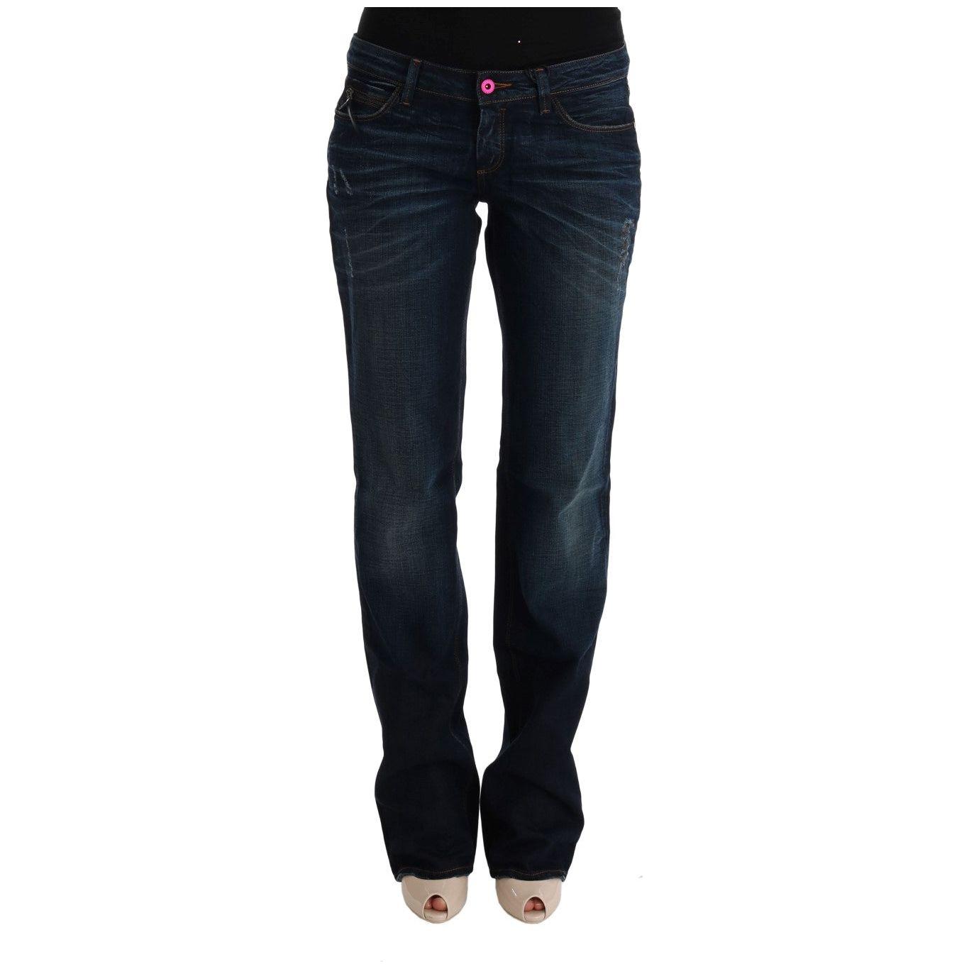 Costume National Blue Cotton Regular Fit Denim Jeans Jeans & Pants