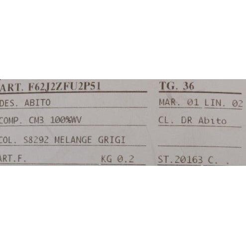 فستان متوسط ​​الطول من الصوف المرصع بالكريستال من دولتشي آند غابانا