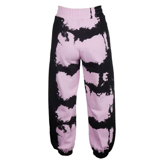 Comme Des Fuckdown Chic Pink Print Cotton Track Pants Comme Des Fuckdown Black