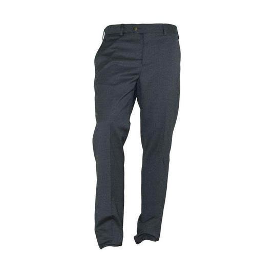 Made in Italy Elegant Italian Gray Trousers MI-3200-IT46 | S