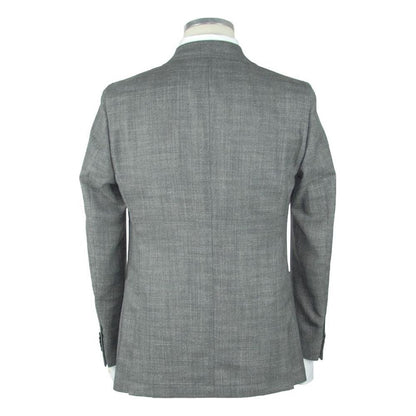 Emilio Romanelli Gray Wool Men's Blazer