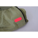 Dsquared² Green Cotton Mid Waist Drawstring Tapered Shorts Dsquared² Dim Gray
