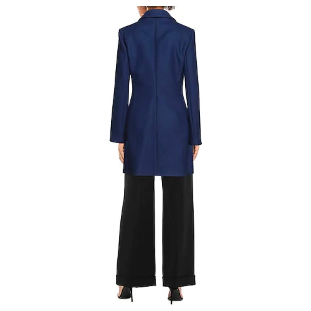 Love Moschino Blue Wool Women Coat