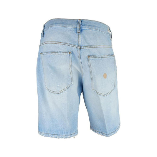 Don The Fuller Blue Cotton Men's Bermuda Shorts