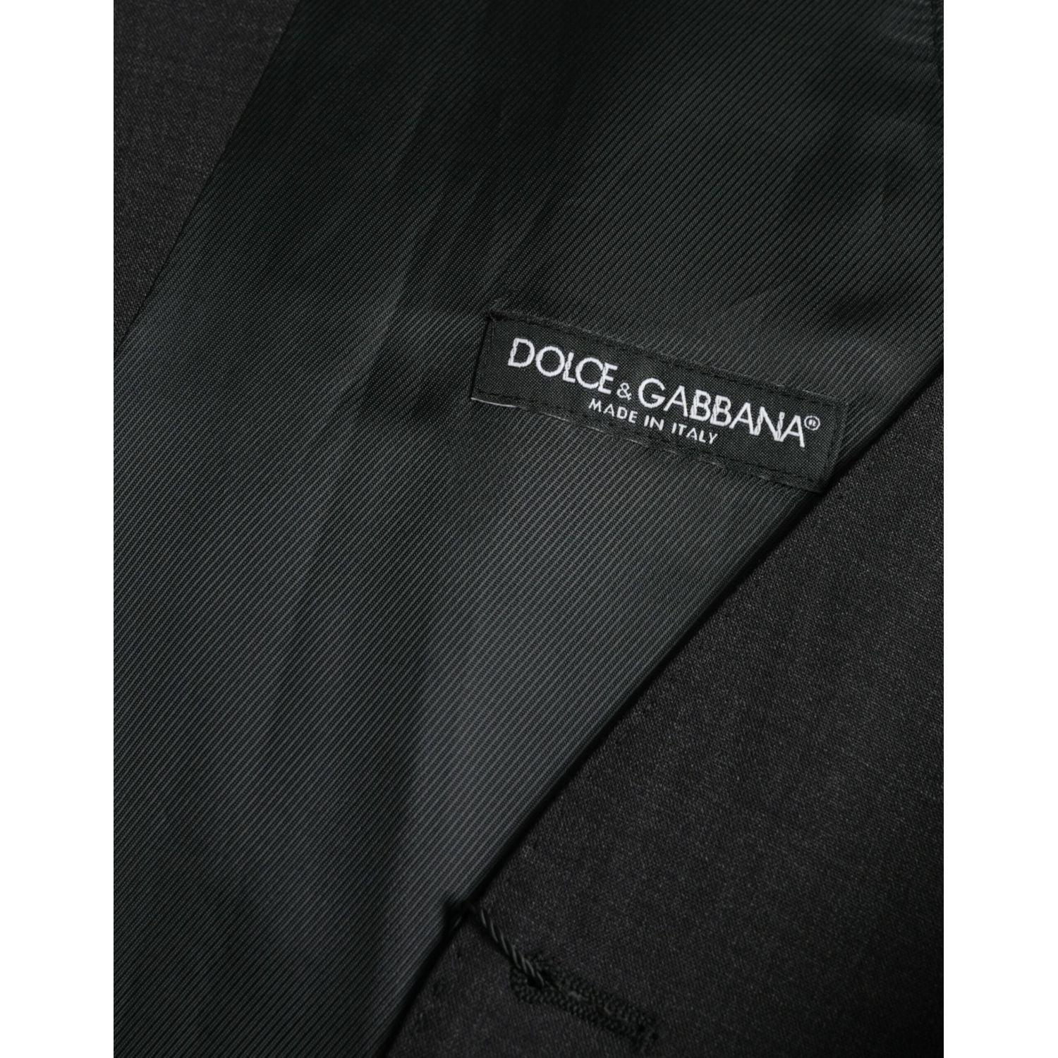 فستان دولتشي آند غابانا أسود من القطن مع سترة رسمية