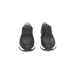 Cerruti 1881 Blue Cowhide Men Sneaker
