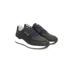 Cerruti 1881 Blue Cowhide Men Sneaker