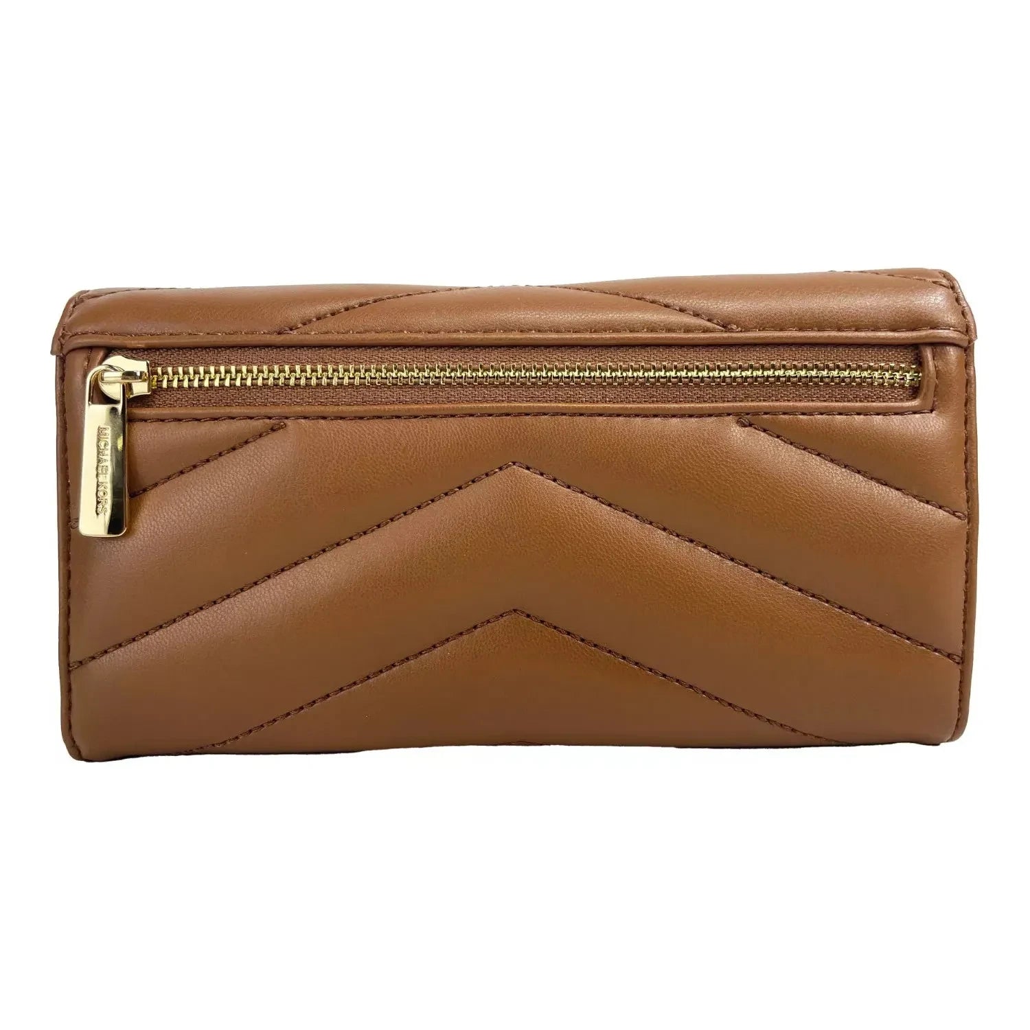 Jet Set Travel 大号绗缝皮革三折钱包 棕色