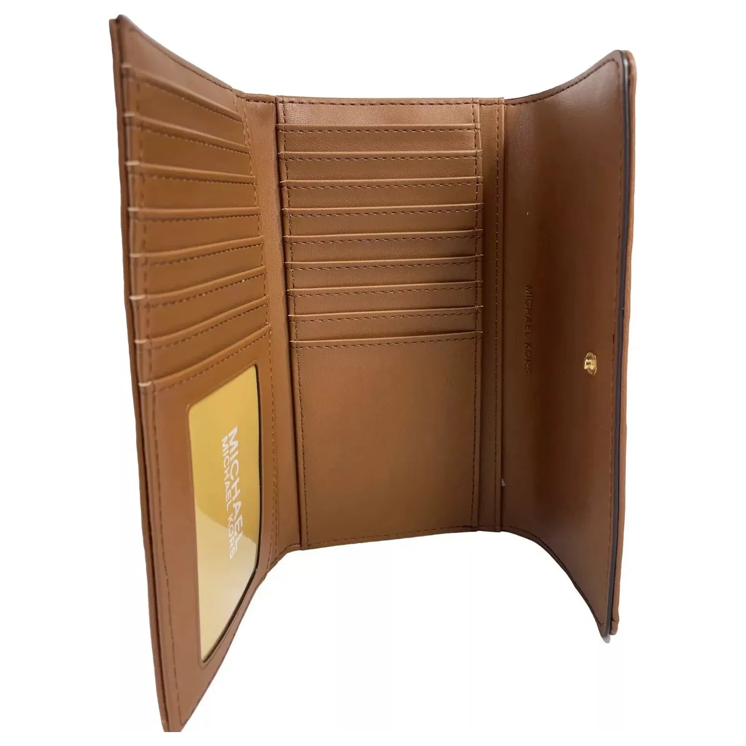 Jet Set Travel 大号绗缝皮革三折钱包 棕色