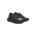 Cerruti 1881 Blue Cowhide Men Sneaker