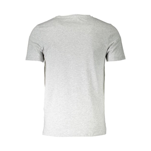 Aeronautica Militare Gray Cotton T-Shirt MAN T-SHIRTS Aeronautica Militare Light Gray