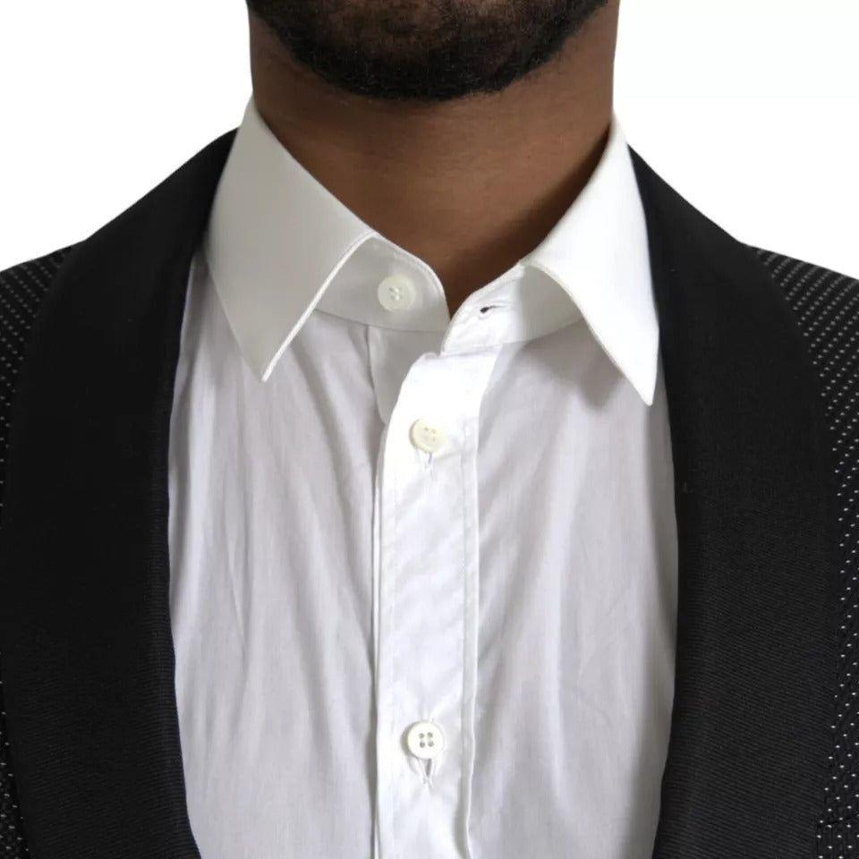 سترة مارتيني سوداء بصدر واحد من دولتشي آند غابانا