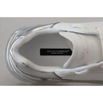 Dolce & Gabbana White Silver Leather Daymaster Sneakers Shoes LA10077-39