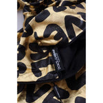 Dolce & Gabbana Gold Logo Print Turtleneck Pullover Sweater Dolce & Gabbana Tan