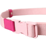 Dolce & Gabbana Pink Canvas Stretch Plastic Buckle Women Belt Dolce & Gabbana Pink