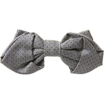 Dolce & Gabbana Gray Silk Adjustable Neck Men Bow Tie Dolce & Gabbana Dim Gray