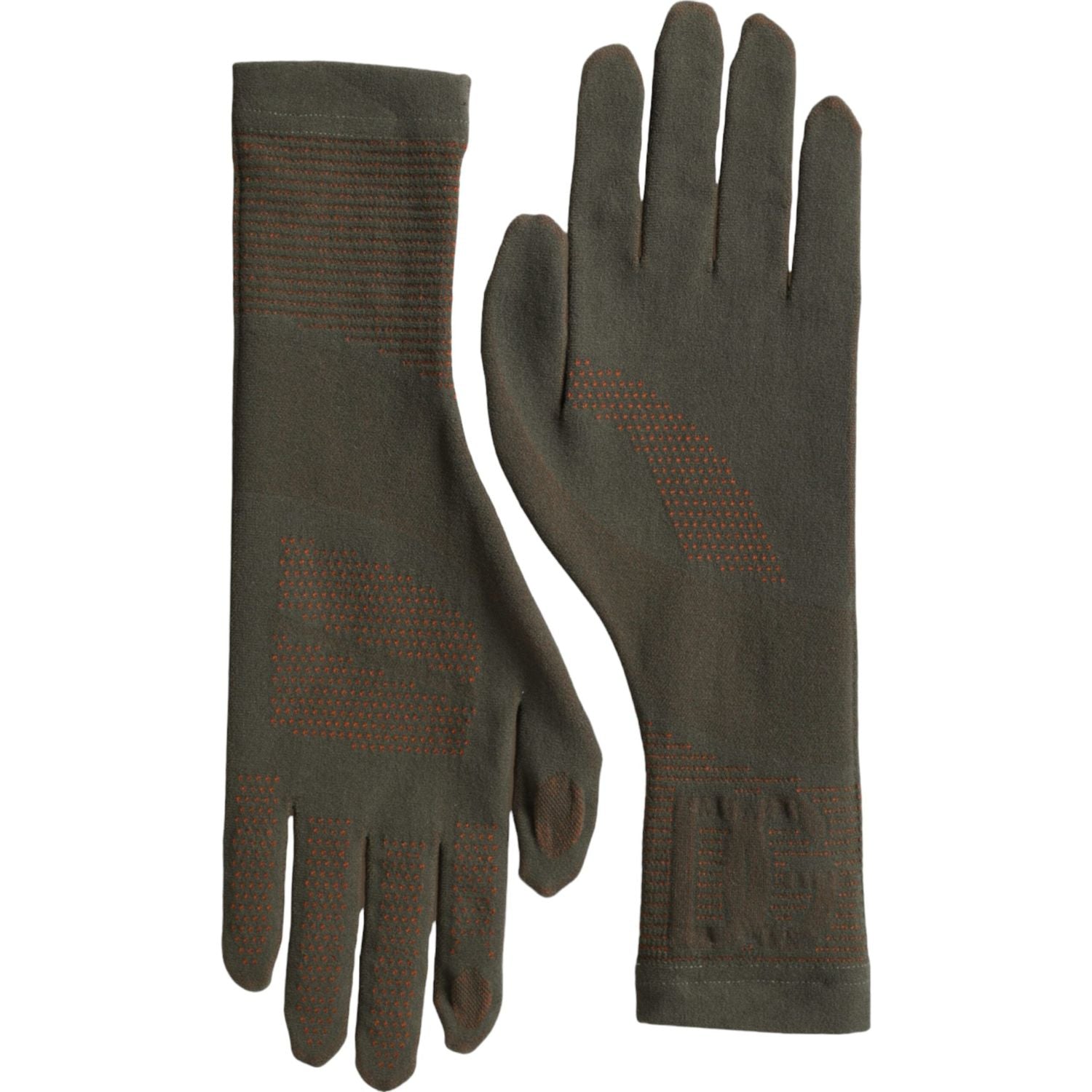 Dolce & Gabbana Brown Cotton Stretch Wrist Length Gloves