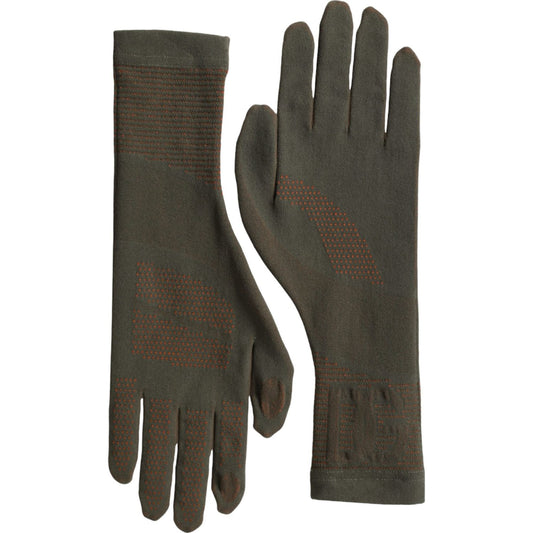Dolce & Gabbana Brown Cotton Stretch Wrist Length Gloves Dolce & Gabbana Dark Slate Gray