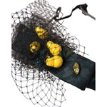 Dolce & Gabbana Black Lemons Sicily Purple Crystal Net Headband Diadem