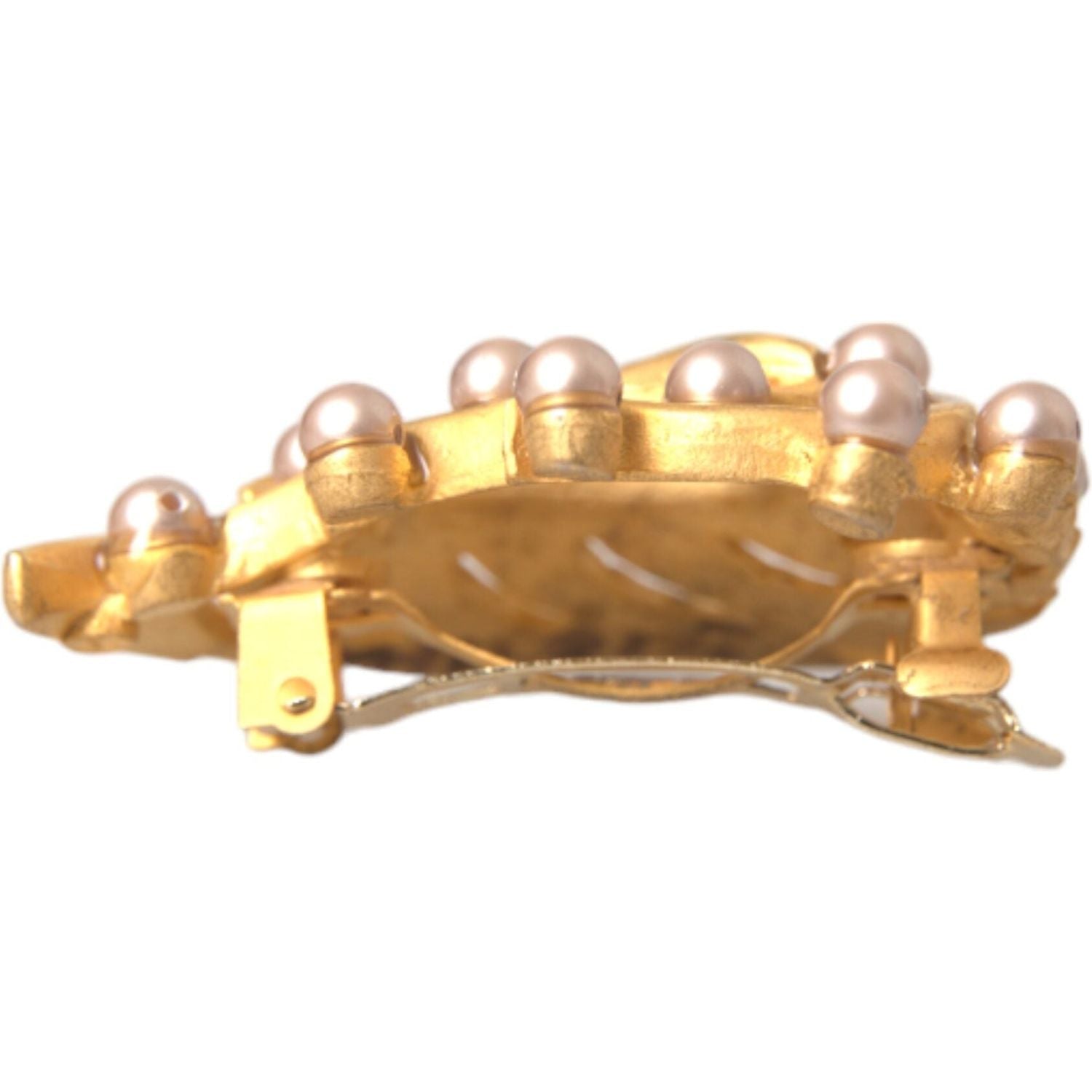 دبوس شعر مزين بأوراق الشجر الذهبية من دولتشي آند غابانا