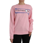 Philippe Model Pink Cotton Logo Print Long Sleeves Pullover Sweater TSH83287-L