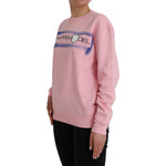 Philippe Model Pink Cotton Logo Print Long Sleeves Pullover Sweater TSH83287-L