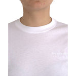 Balenciaga White Cotton Crew Neck Short Sleeves T-shirt TSH85027-L