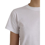 Balenciaga White Cotton Crew Neck Short Sleeves T-shirt TSH85027-L