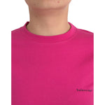 Balenciaga Pink Cotton Crew Neck Short Sleeves Tee Top T-shirt TSH85038-L