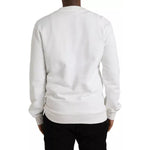 Dolce & Gabbana White Logo Cotton Crew Neck Pullover Sweater TSH84894-46