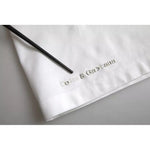 Dolce & Gabbana White Logo Embossed Cotton Crewneck T-shirt Dolce & Gabbana Light Gray