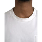 Dolce & Gabbana White Logo Embossed Cotton Crewneck T-shirt TSH84884-56