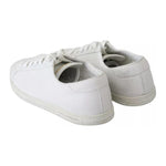 Dolce & Gabbana White Saint Tropez Lace Up Men Sneakers Men Shoes MV3593-44