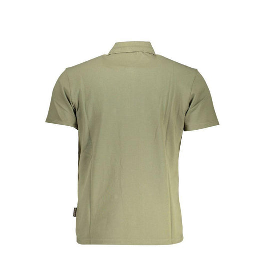 Napapijri Green Cotton Mens Polo Shirt NA-19583-M-FBB-305