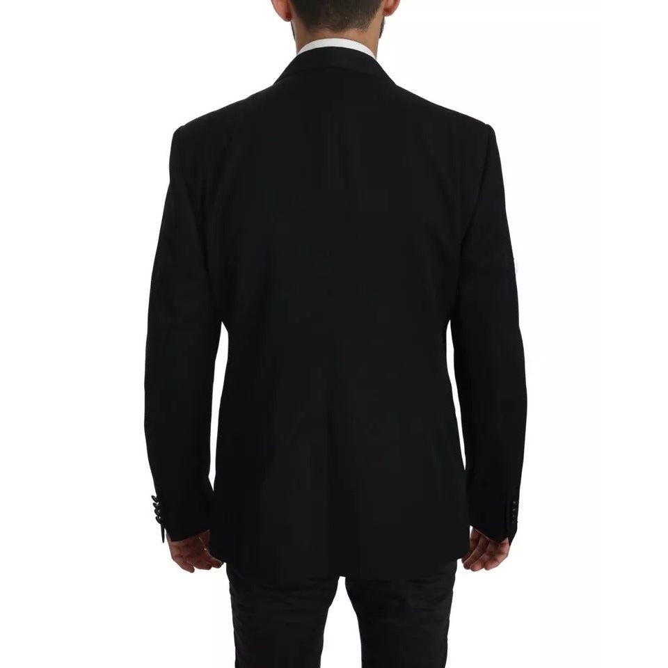 سترة رسمية بصدر واحد باللون الأسود من دولتشي آند غابانا