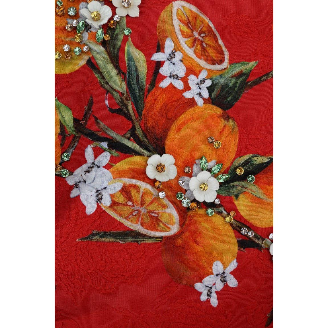 بلوزة من الكريب المزخرفة بطبعة الأزهار من دولتشي آند غابانا