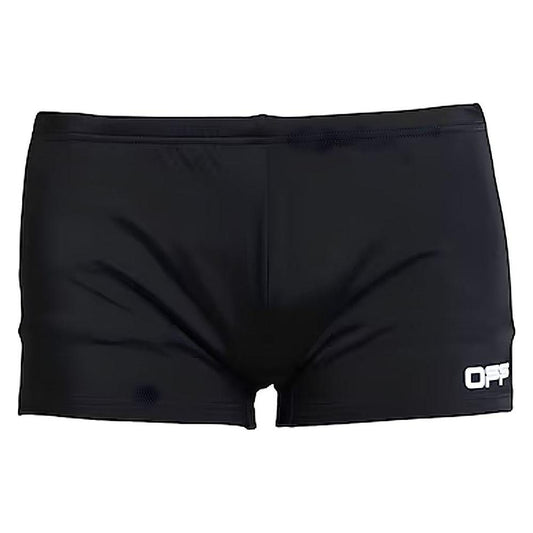 Off-White Black Nylon Men's Swim Trunk