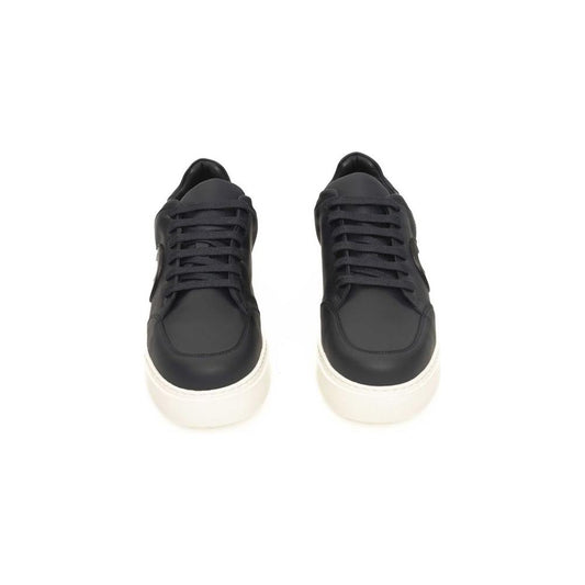 Cerruti 1881 Blue Cowhide Men Sneaker