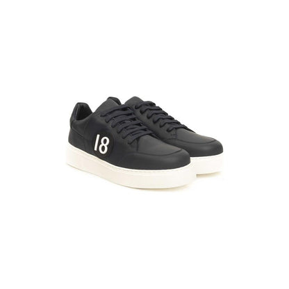 Cerruti 1881 Blue Cowhide Men Sneaker