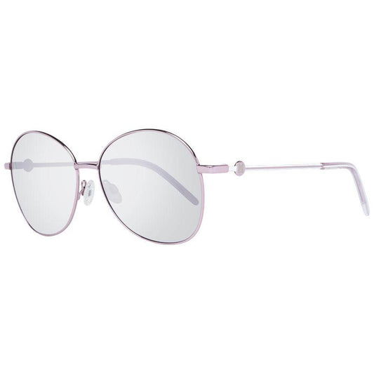 Missoni rose gold women's aviator sunglasses with purple lenses and metal-plastic frame for 100% UVA & UVB protection.