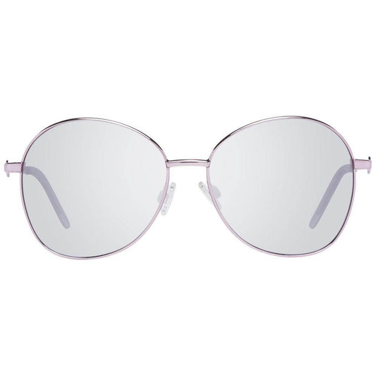 Missoni Rose Gold Women Sunglasses with Aviator Style, Purple Plastic Lenses, Metal & Plastic Frame, 100% UVA & UVB Protection.