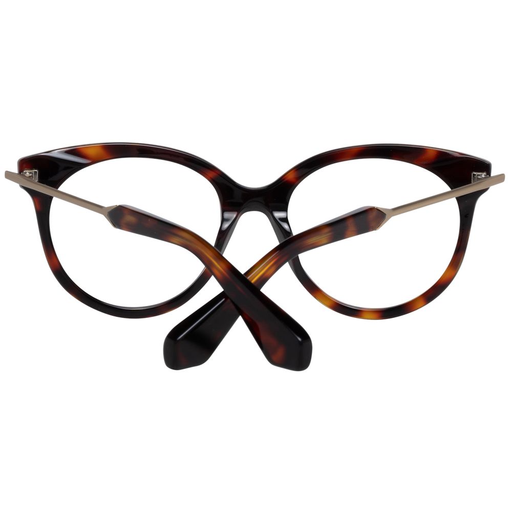 Sandro Brown Women Glasses Frame, full-rim metal and plastic butterfly style with a brown color, size 48-17-135, includes branded case.